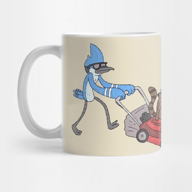 Regular Show - Coffee Mower by surfinggiraffecomics